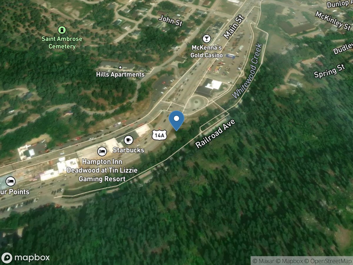 Whitewood Creek at Deadwood, SD location