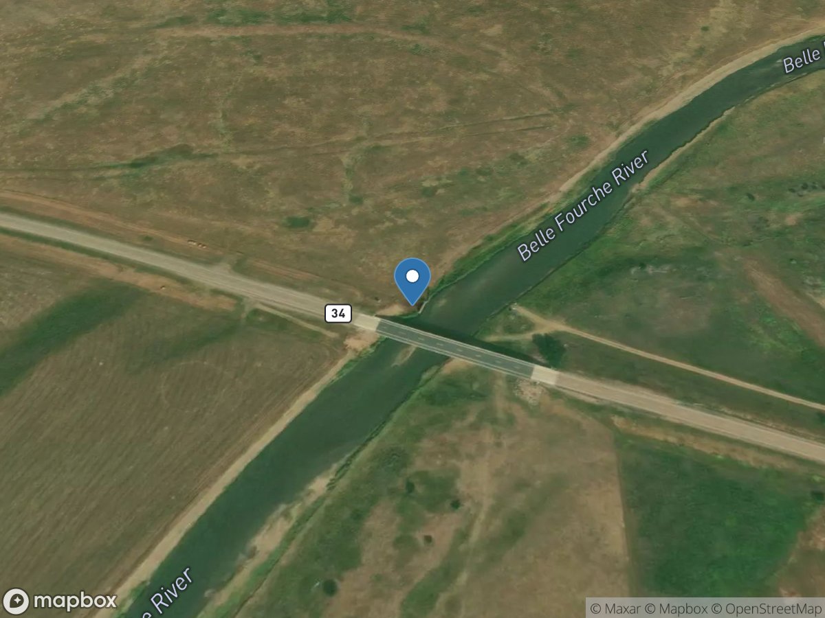 Belle Fourche River near Sturgis,SD location