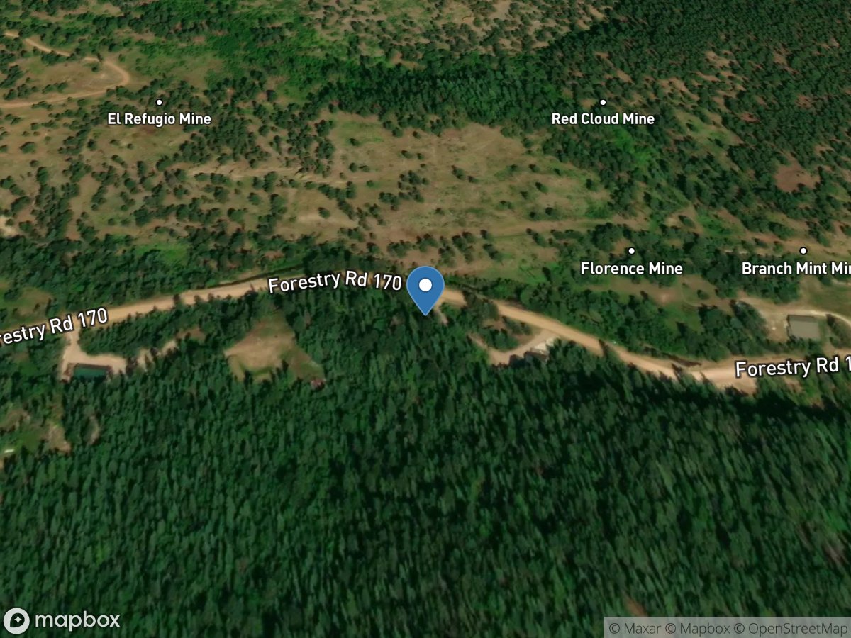 Bear Butte Creek near Deadwood, SD location