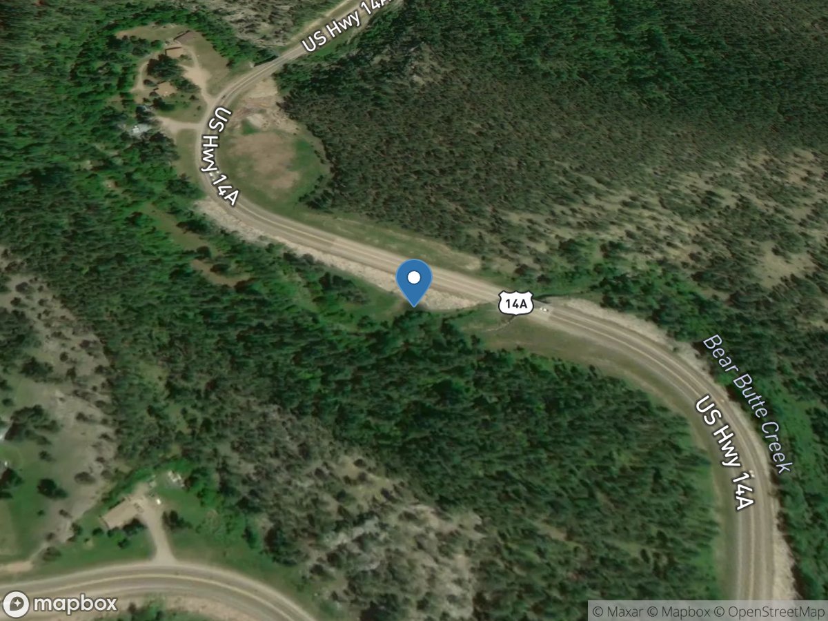 Bear Butte Creek near Galena,SD location