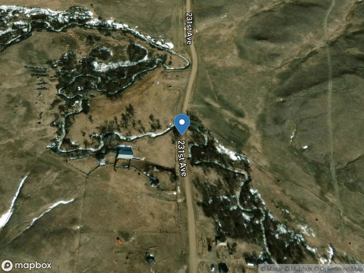 Medicine Creek near Philip, SD location