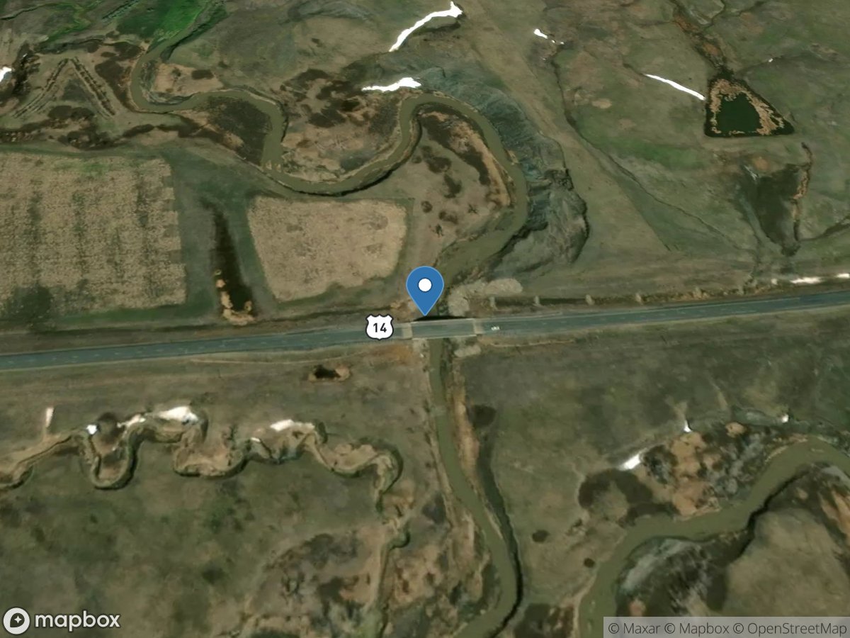 Willow Creek above Fort Pierre, SD location