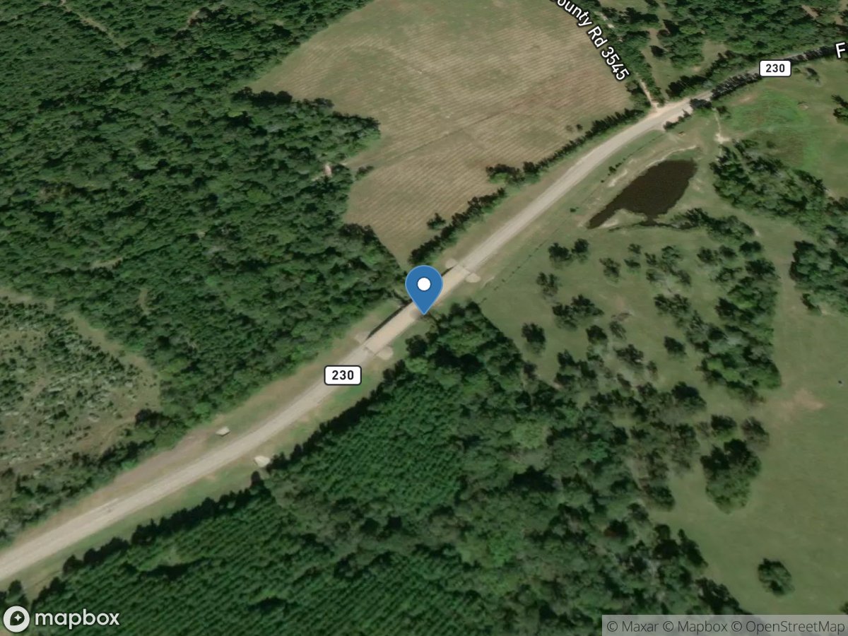 Tantabogue Creek at FM 230 near Lovelady, TX location