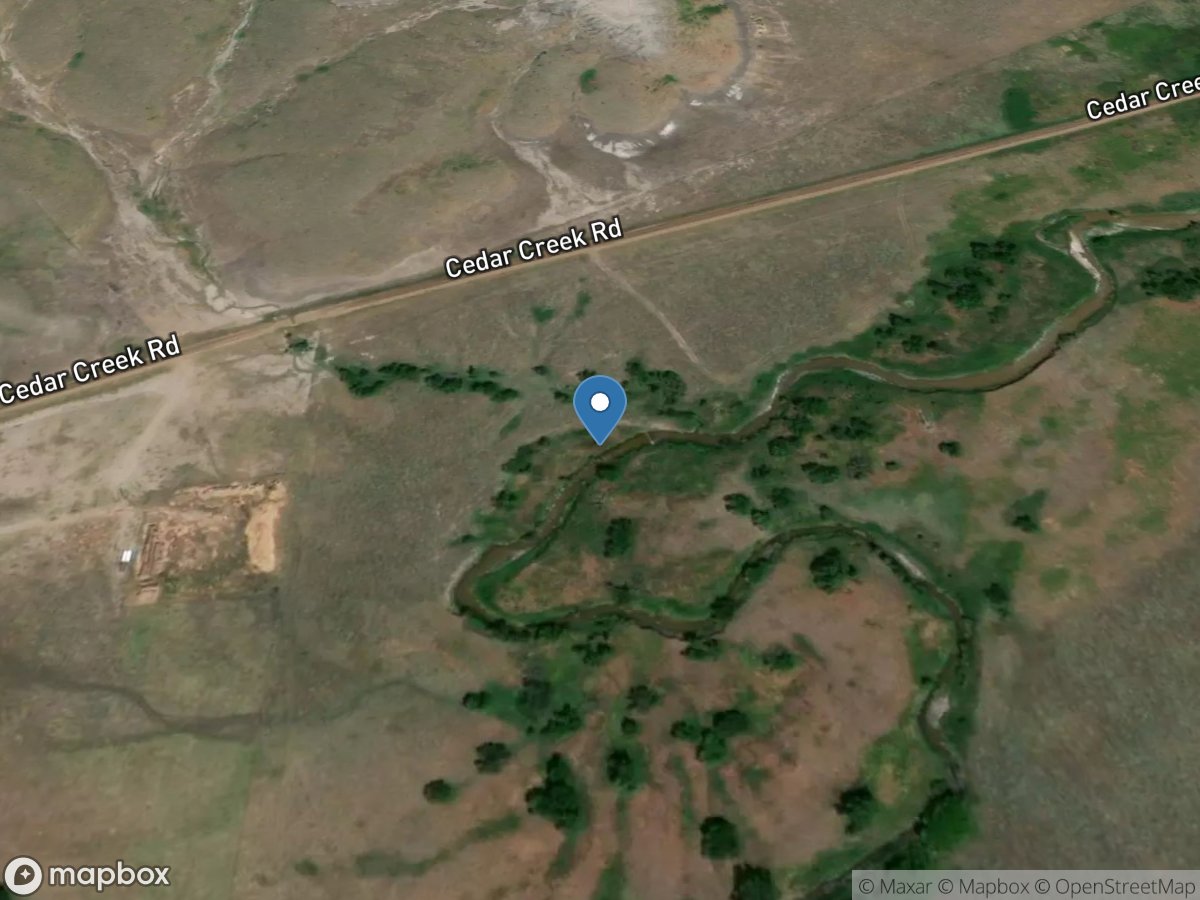 Cedar Creek near Kennebec, SD location