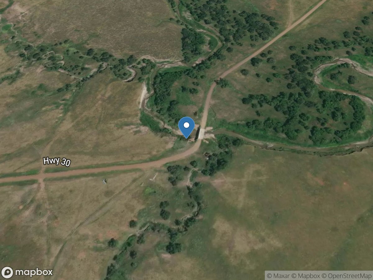 Medicine Creek near Lower Brule, SD location