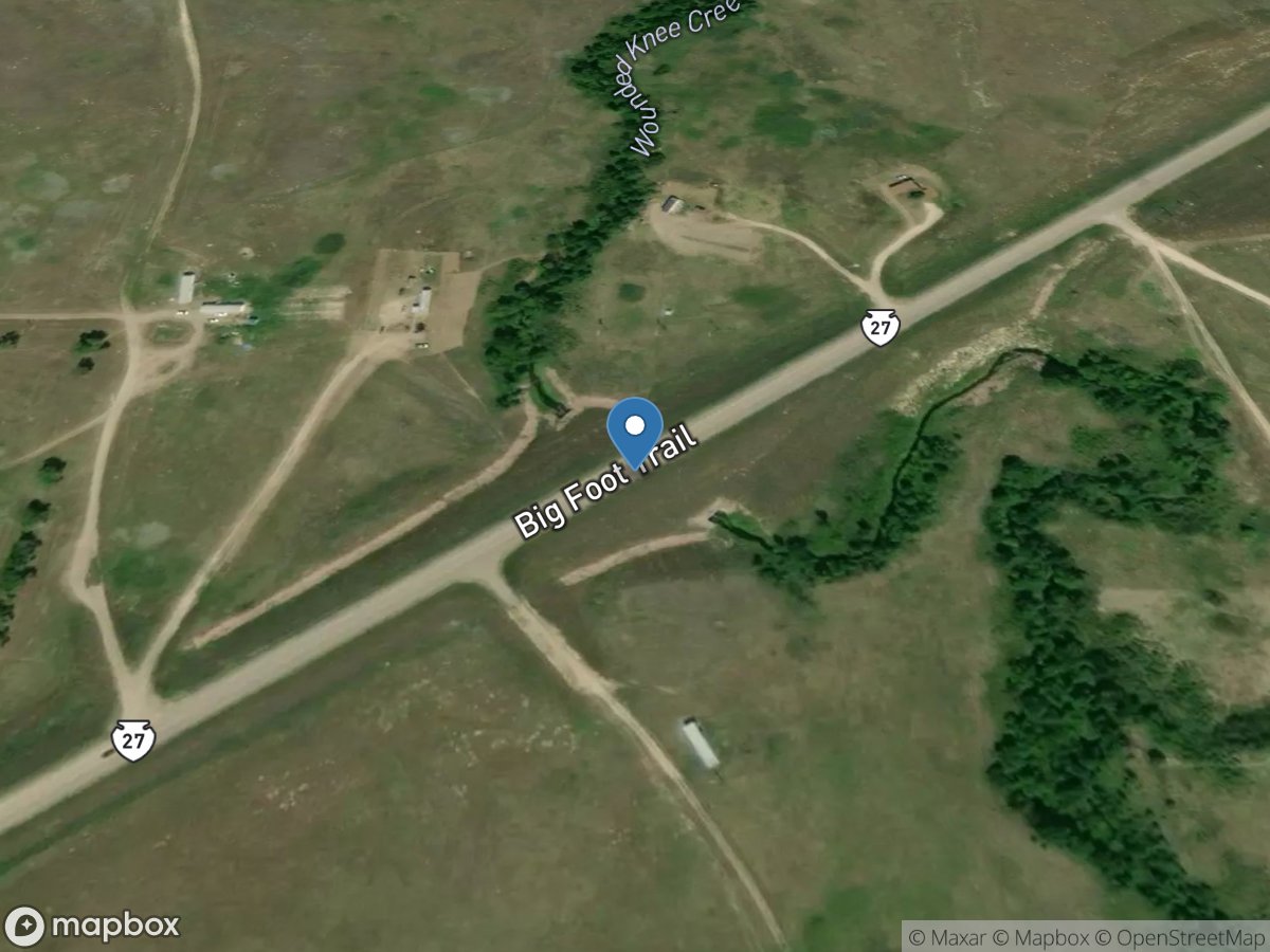 Wounded Knee Creek at Wounded Knee, SD location