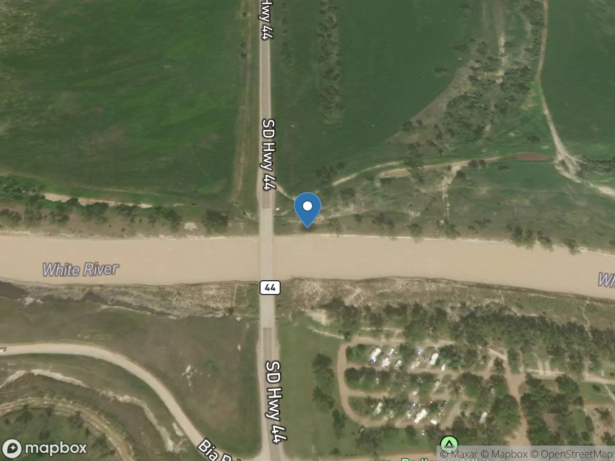 White River near Interior,SD location