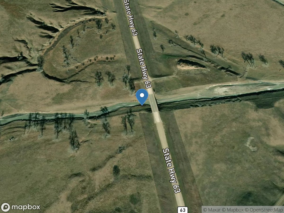 Black Pipe Creek near Belvidere, SD location