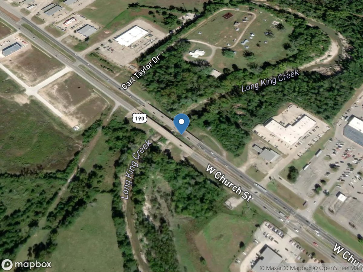 Long King Creek at Livingston, TX location