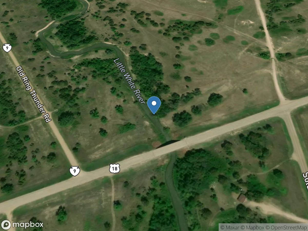 Little White River near Rosebud SD location