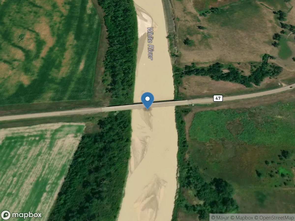 White River near Oacoma,SD location