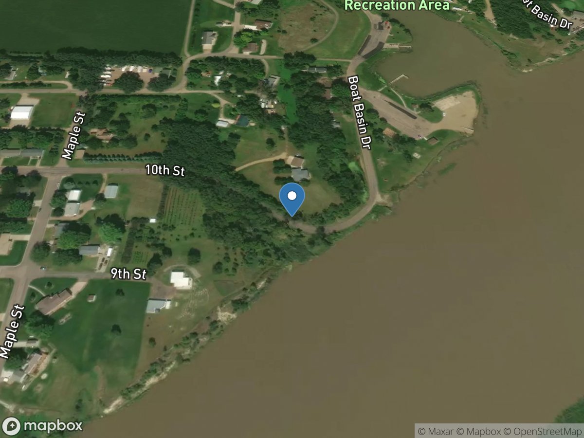 Lewis and Clark Lake at Springfield,SD location