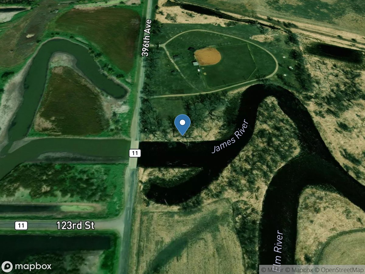 James River at Columbia,SD location