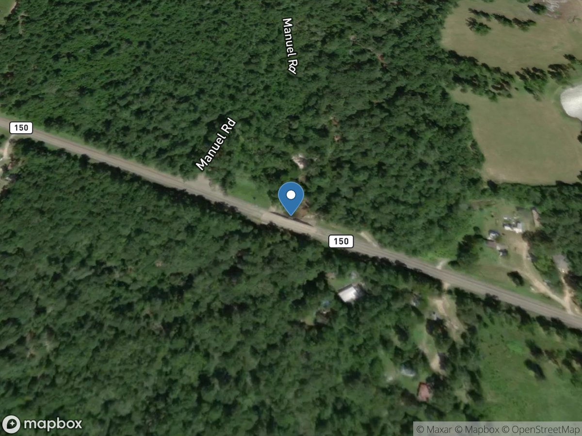 Big Creek at SH 150 near Shepherd, TX location