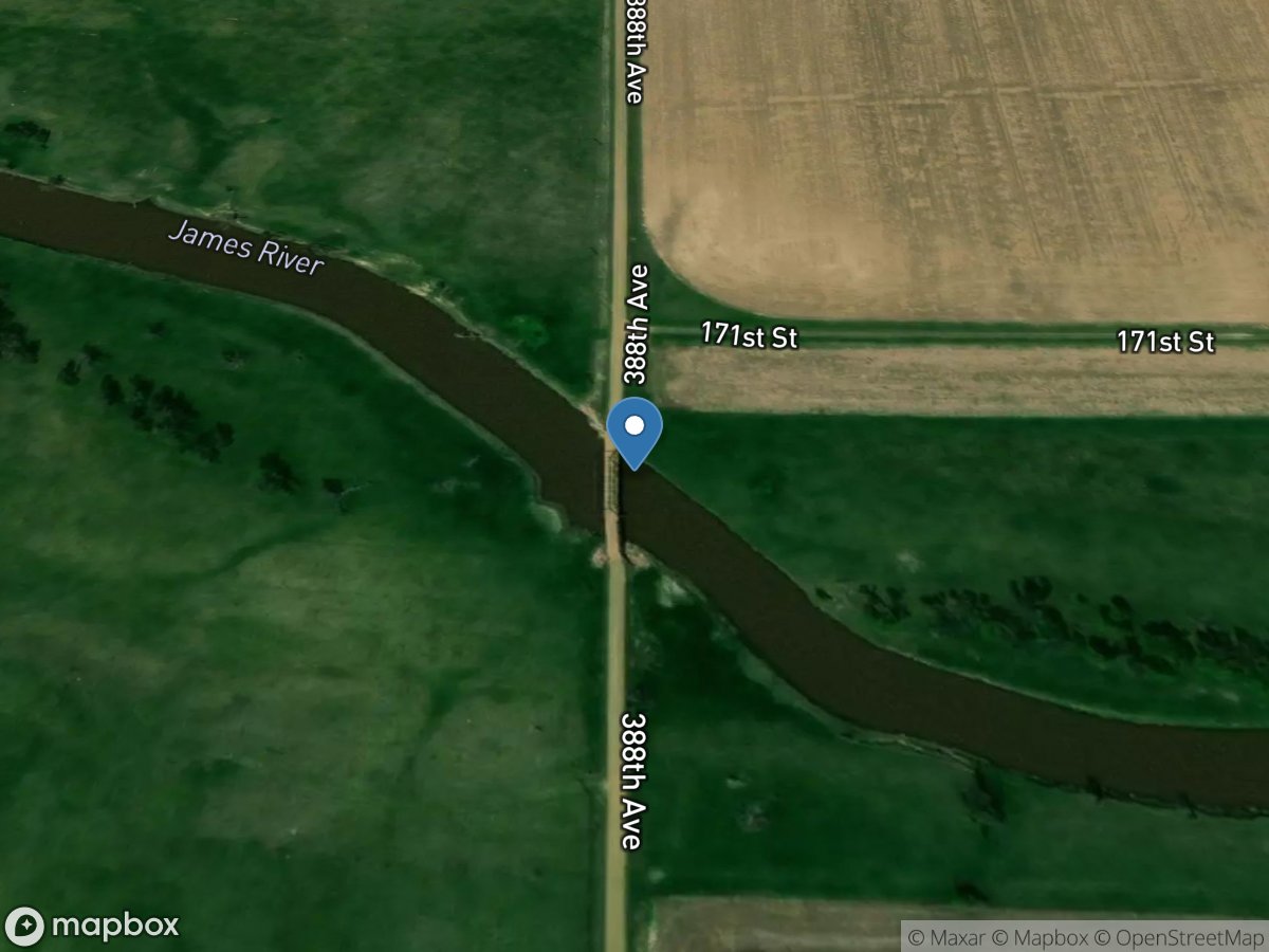 James River near Redfield,SD location