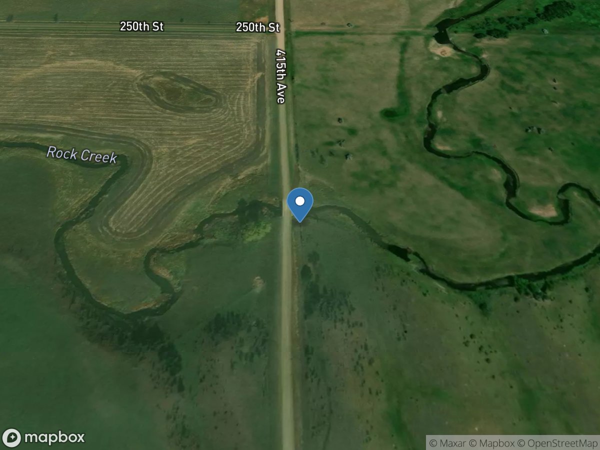 Rock Creek near Fulton SD location
