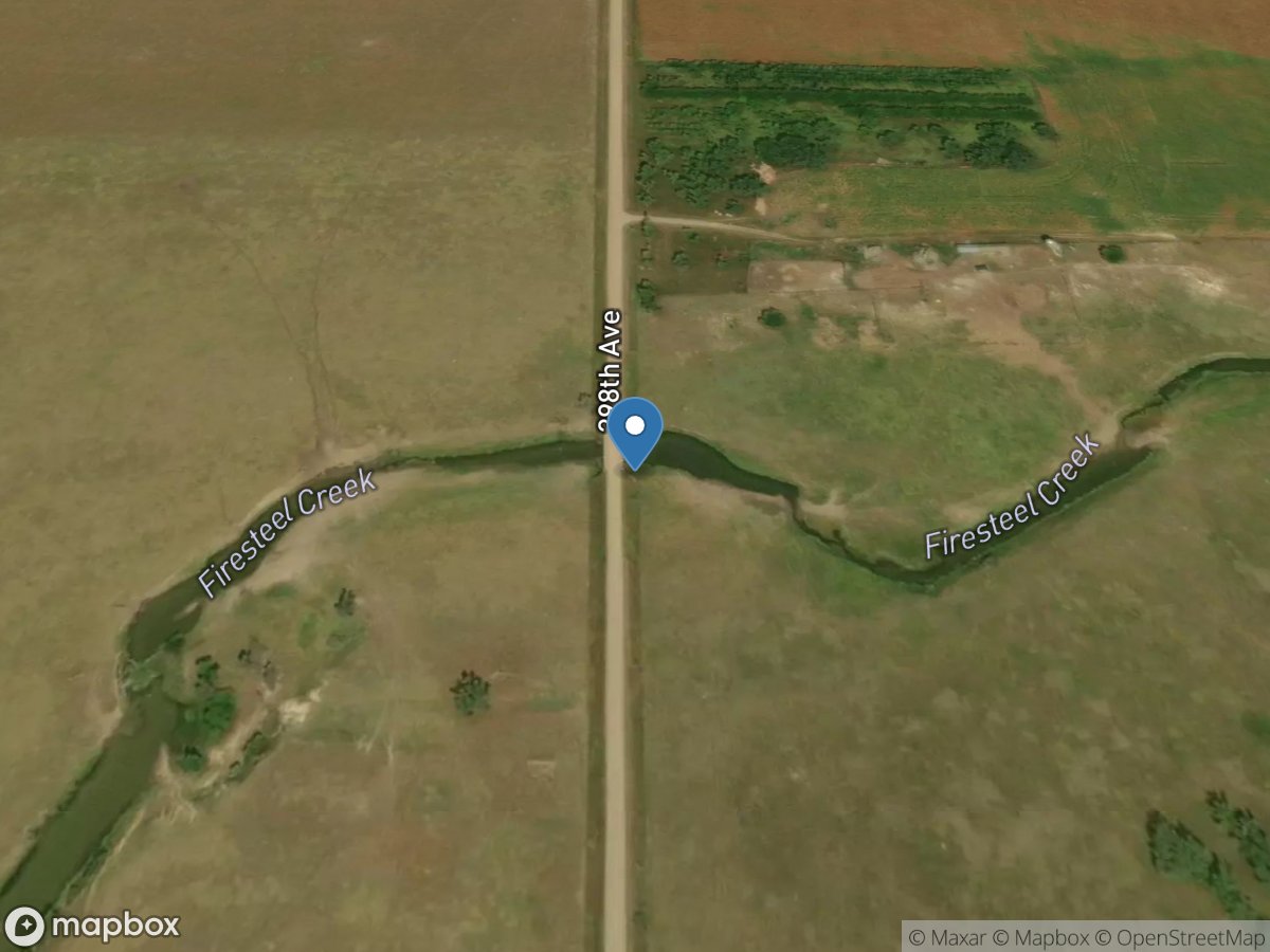 Firesteel Creek near Mount Vernon,SD location