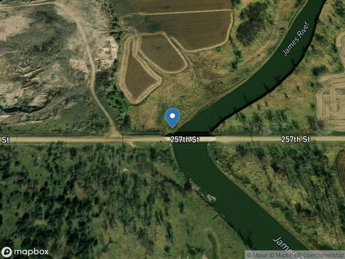 James River near Mitchell,SD location