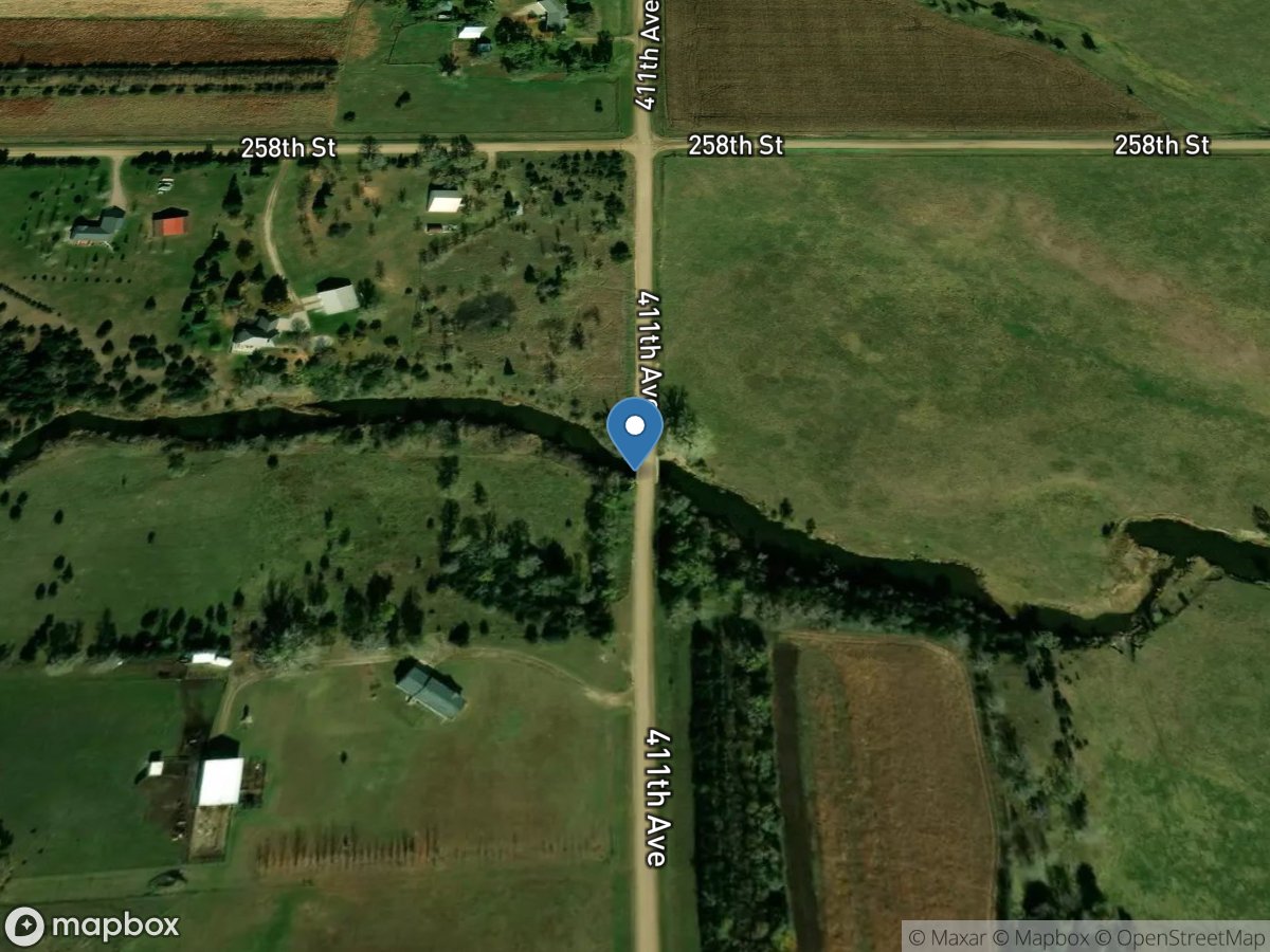 Enemy Creek near Mitchell SD location