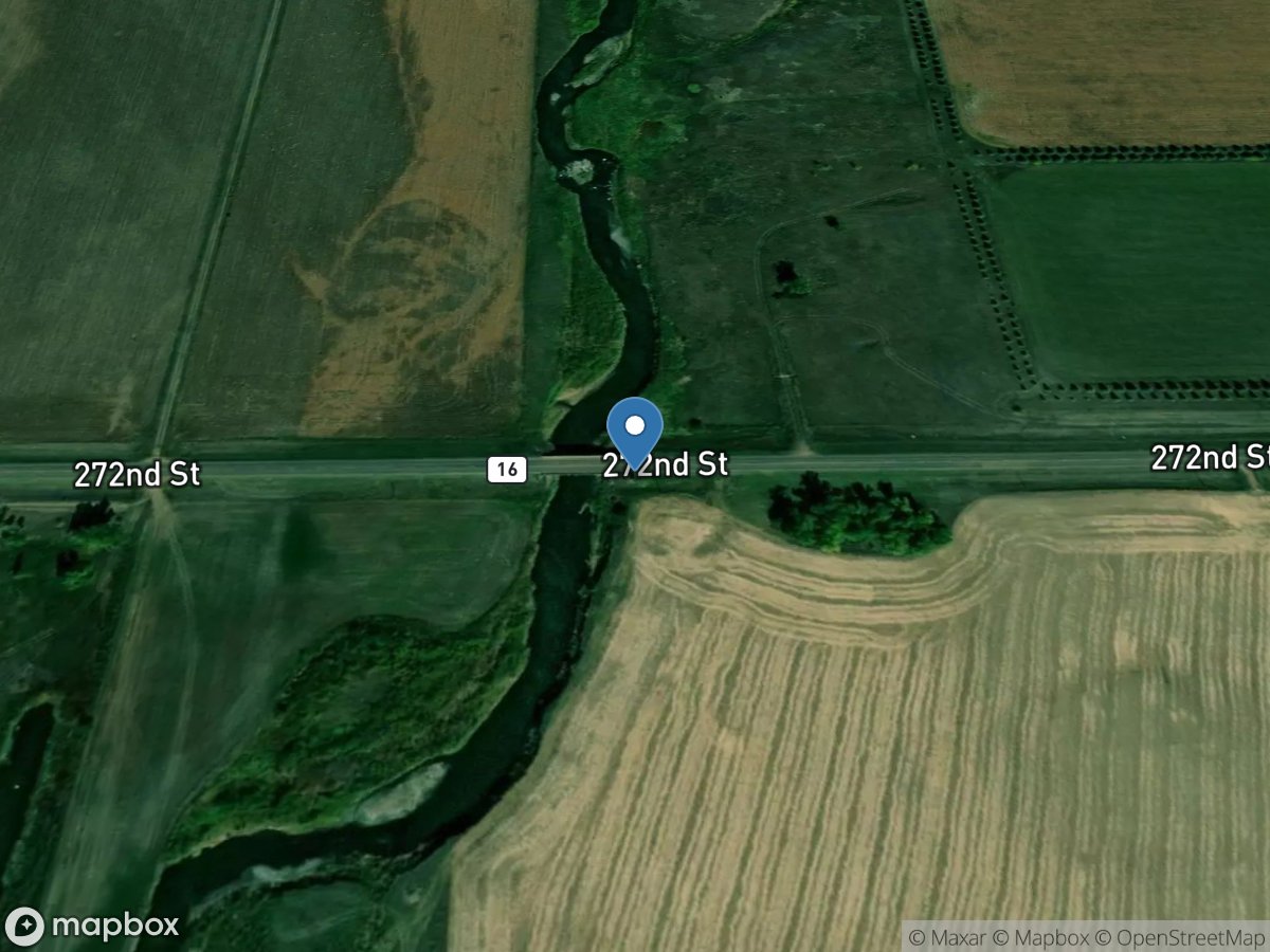 East Fork Vermillion River near Parker, SD location