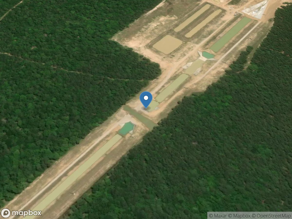 Luce Bayou ITP Canal at Capers Ridge near Hardin, TX location