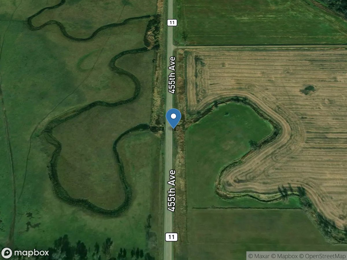 South Branch Tributary Mud Creek near Rauville, SD location