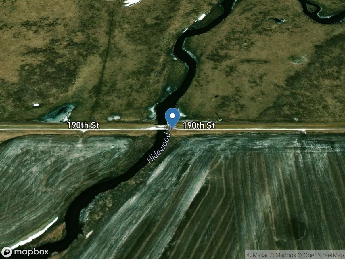 Hidewood Creek near Estelline SD location