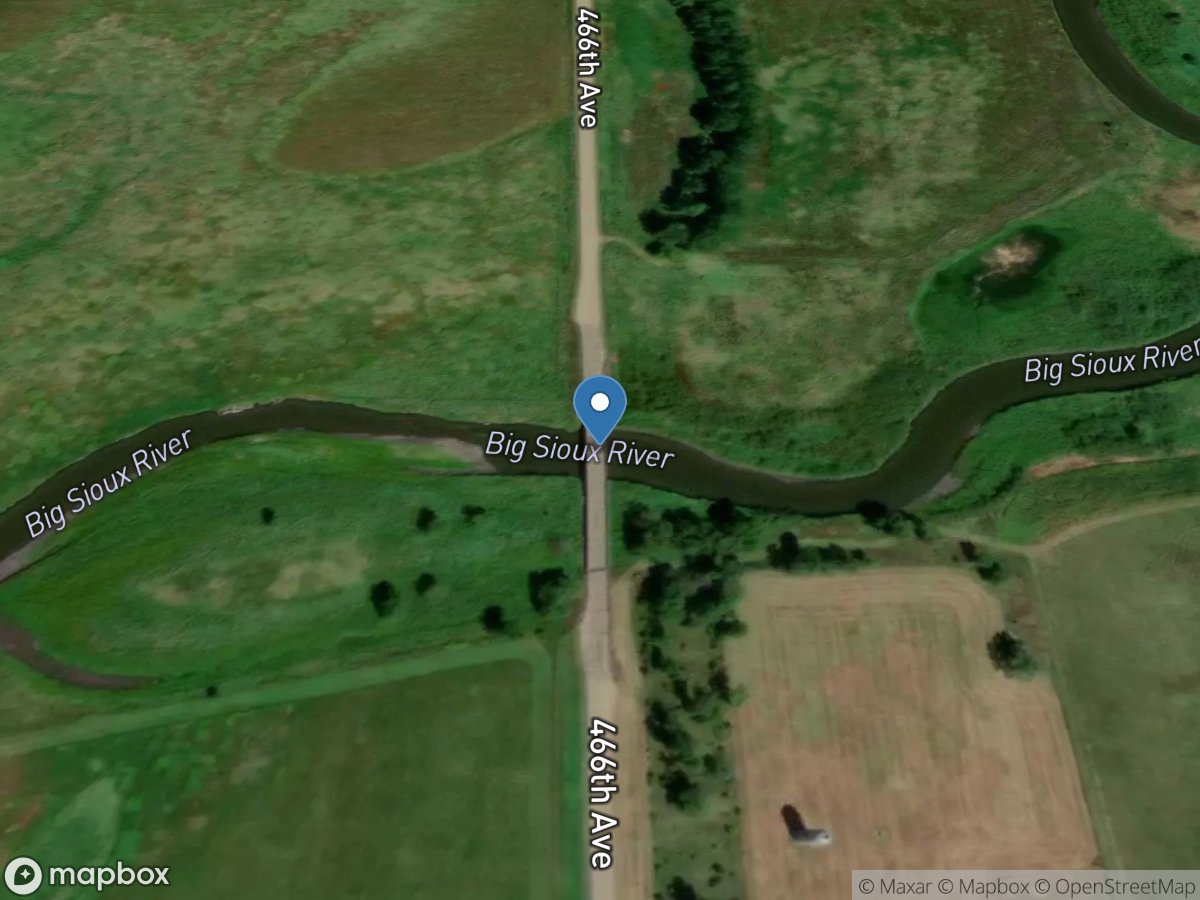 Big Sioux River near Bruce, SD location