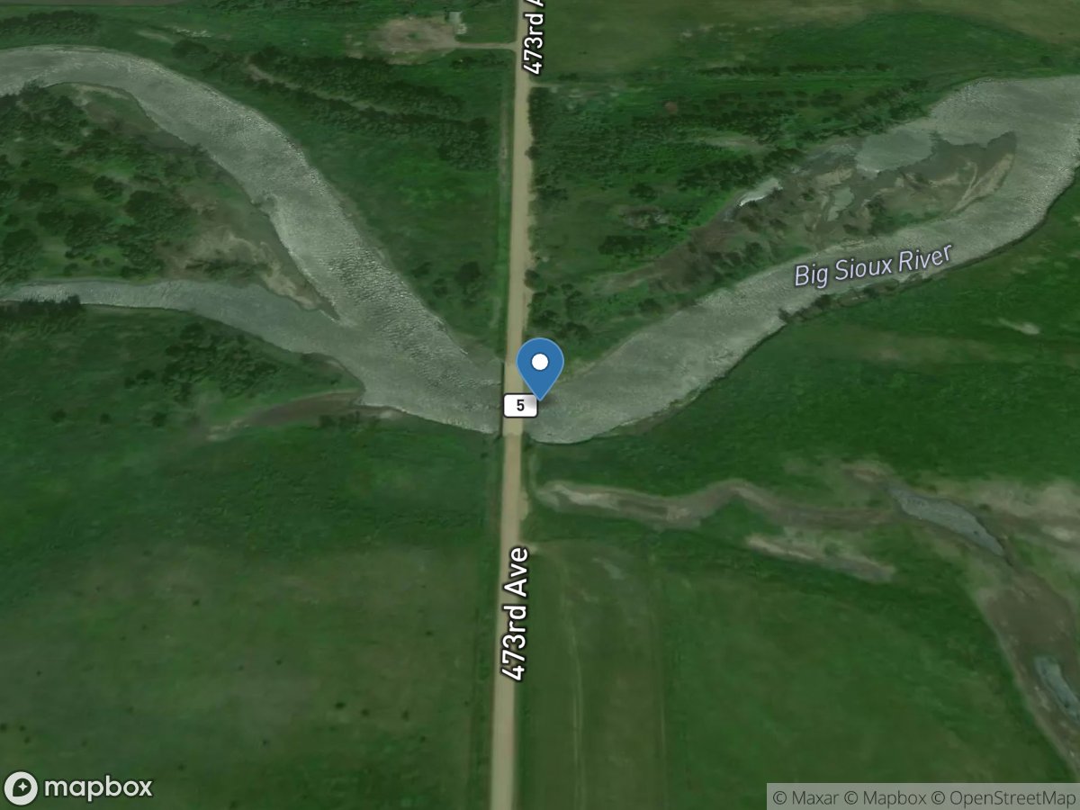 Big Sioux River near Brookings,SD location