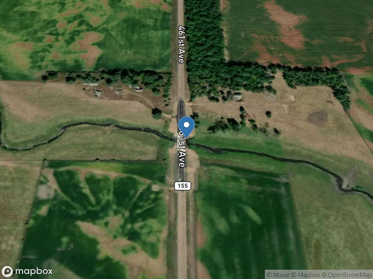 West Branch Skunk Creek near Humboldt, SD location