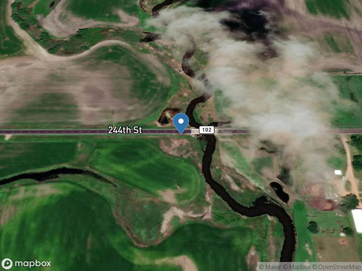 Pipestone Creek near Jasper, MN location