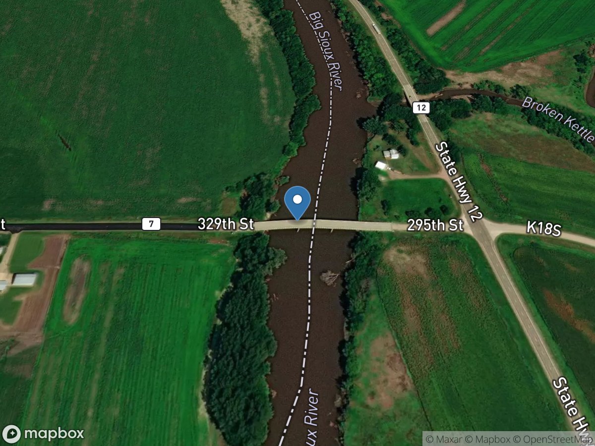 Big Sioux River near Jefferson, SD location