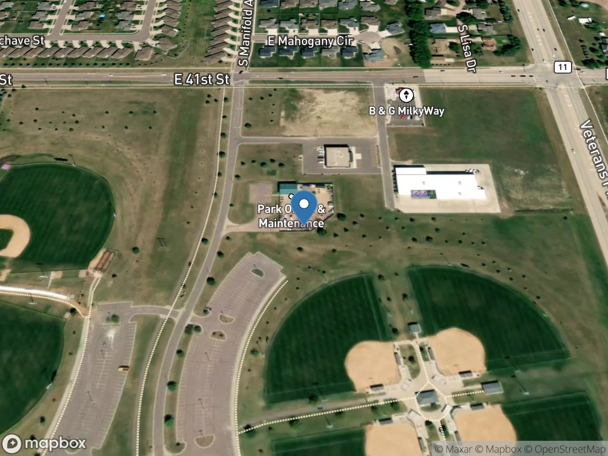 Precip at Harmodon Park at Sioux Falls, SD location