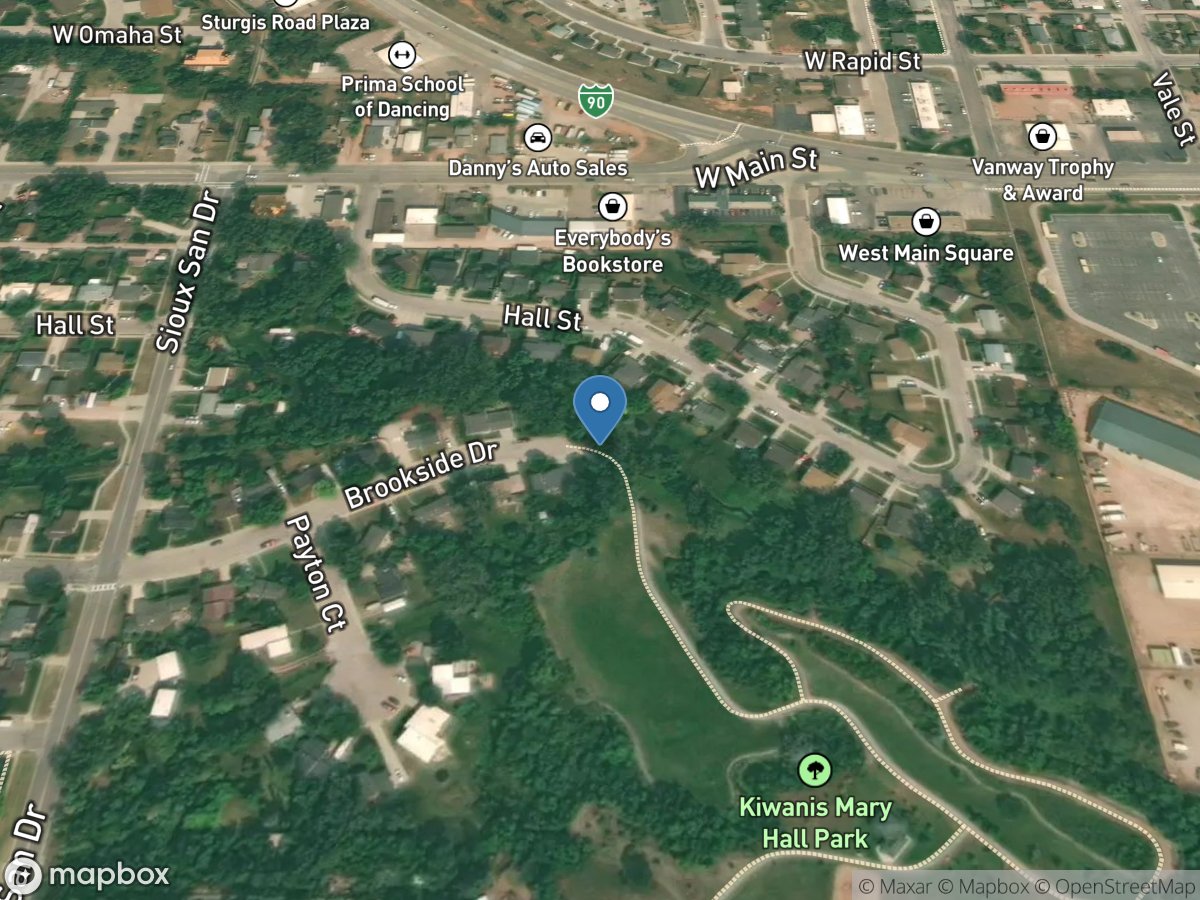 Lime Creek at Brookside Drive East Div Creek at Rapid City, SD location