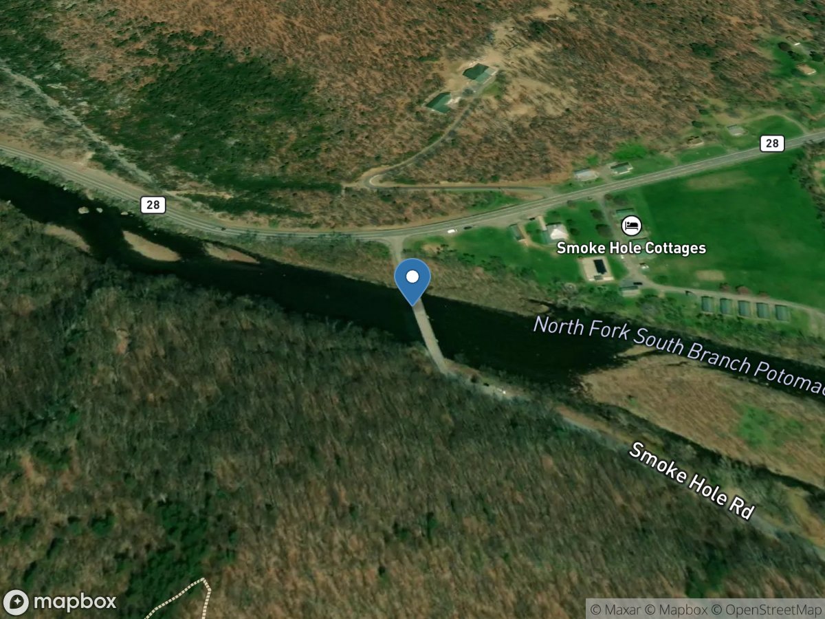 N F South Branch Potomac River at Cabins, WV location