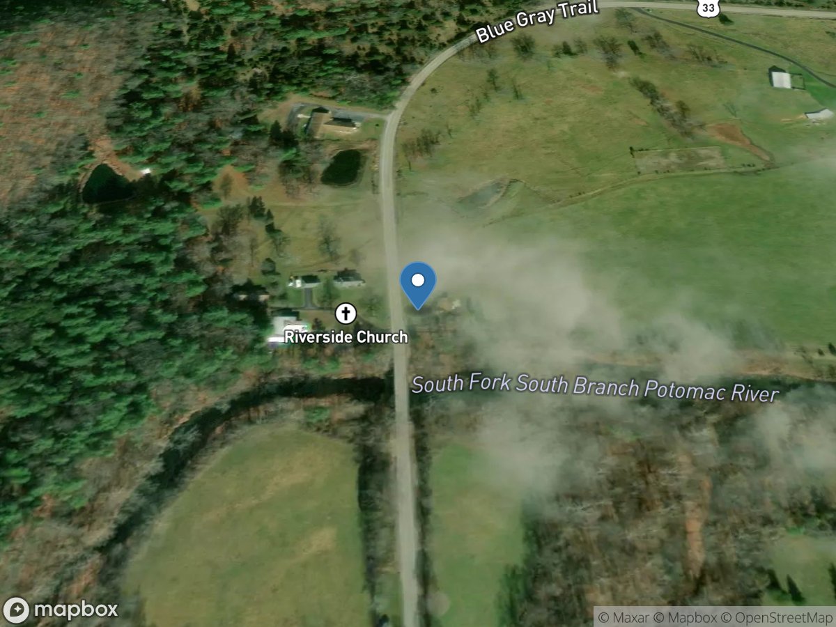 S F South Branch Potomac River at Brandywine, WV location