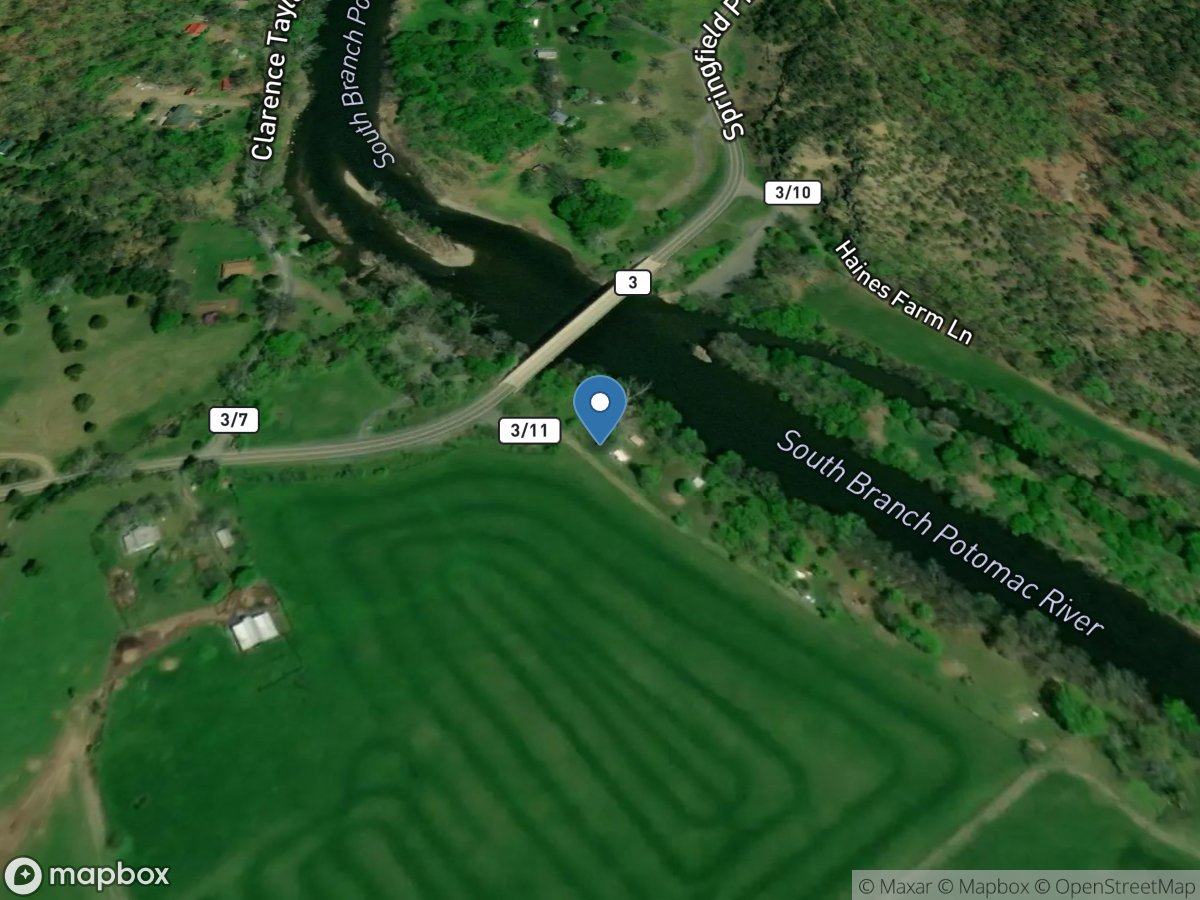 South Branch Potomac River near Springfield, WV location