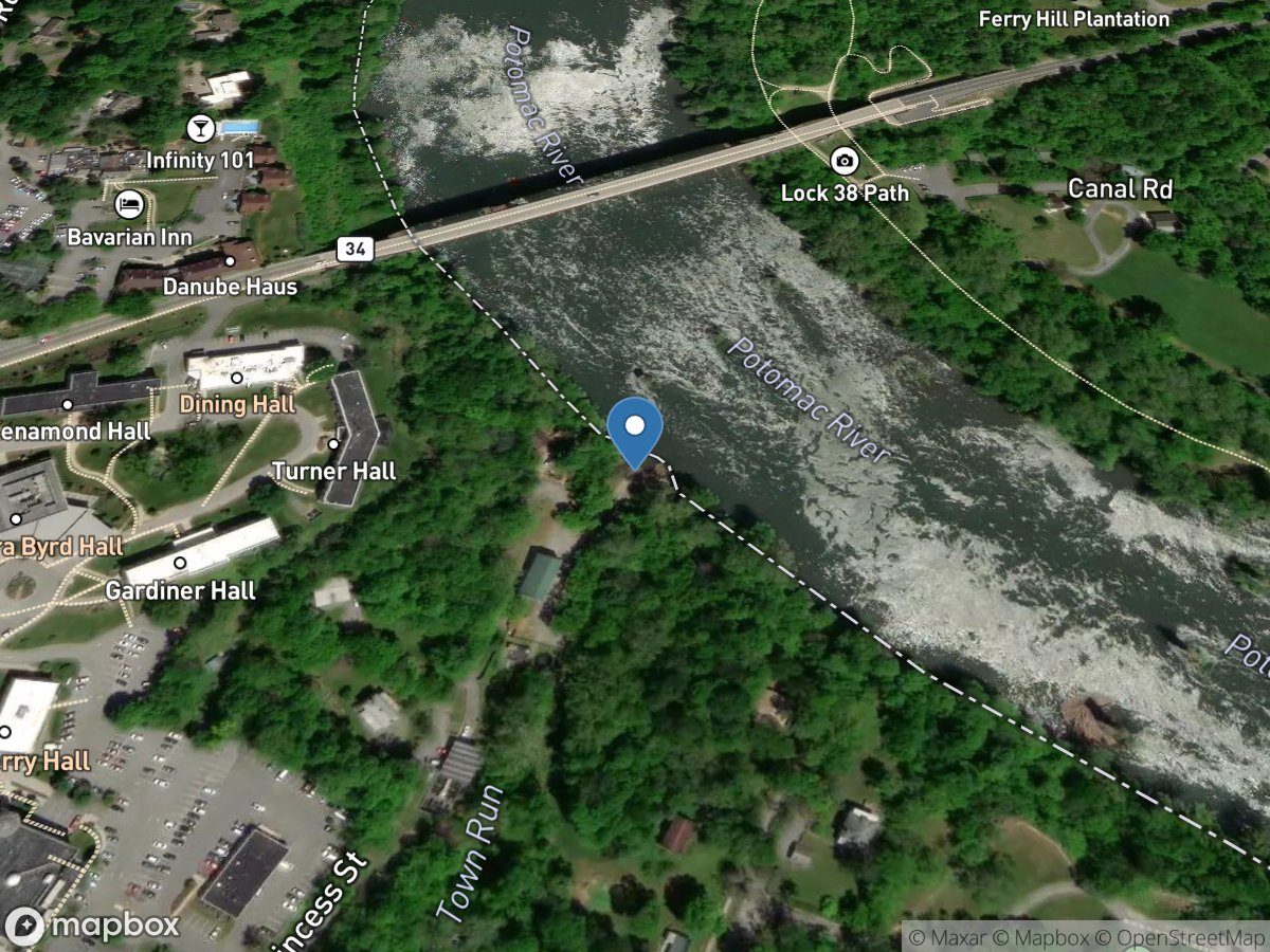 Potomac River at Shepherdstown, WV location