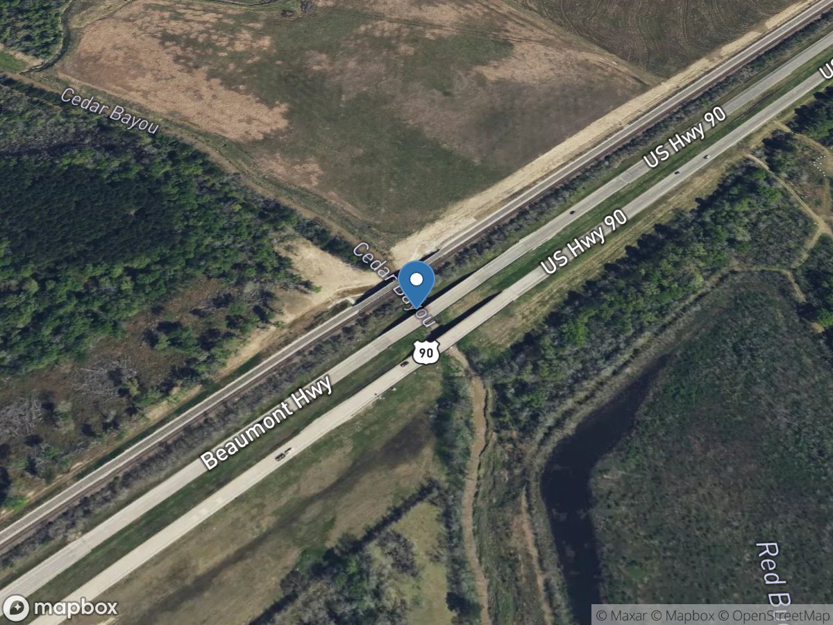Cedar Bayou near Crosby, TX location