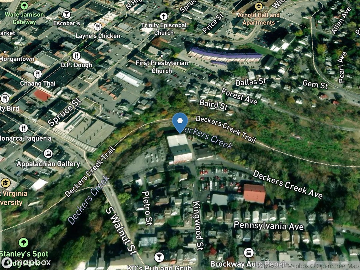 Deckers Creek at Morgantown, WV location