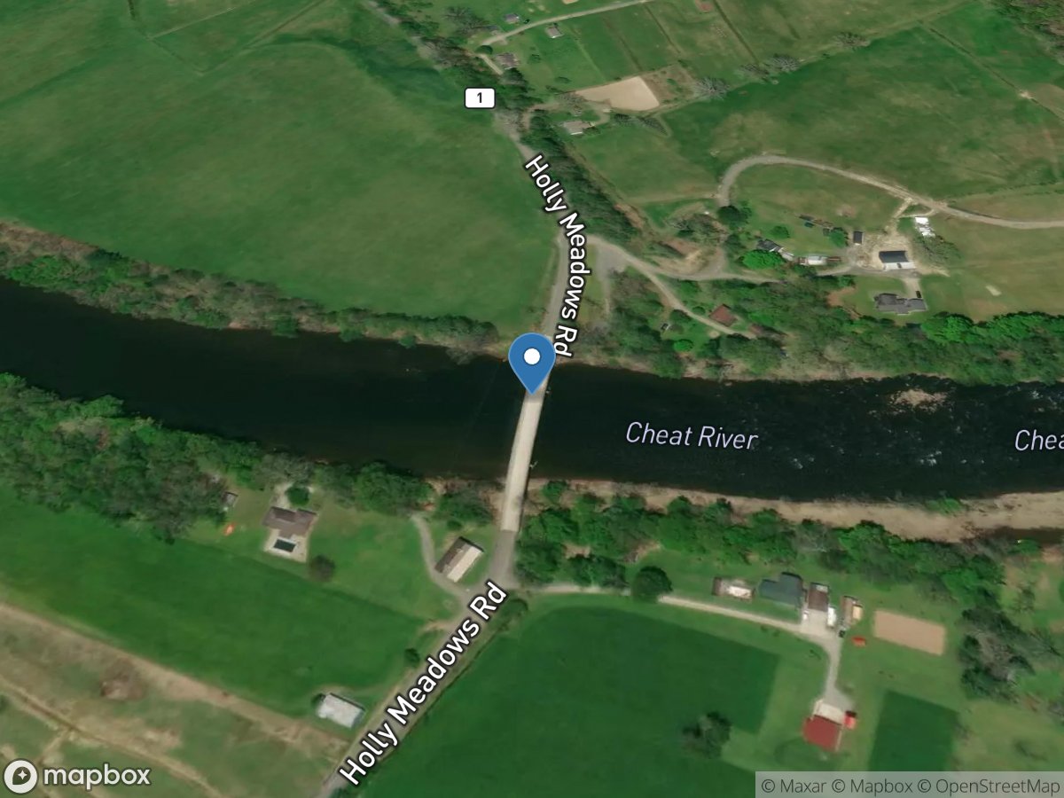 Cheat River near Parsons, WV location