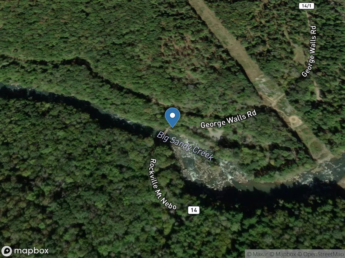 Big Sandy Creek at Rockville, WV location