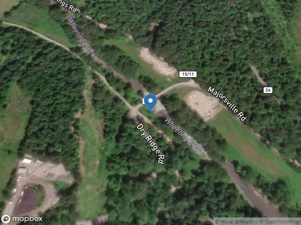 Wheeling Creek near Majorsville, WV location