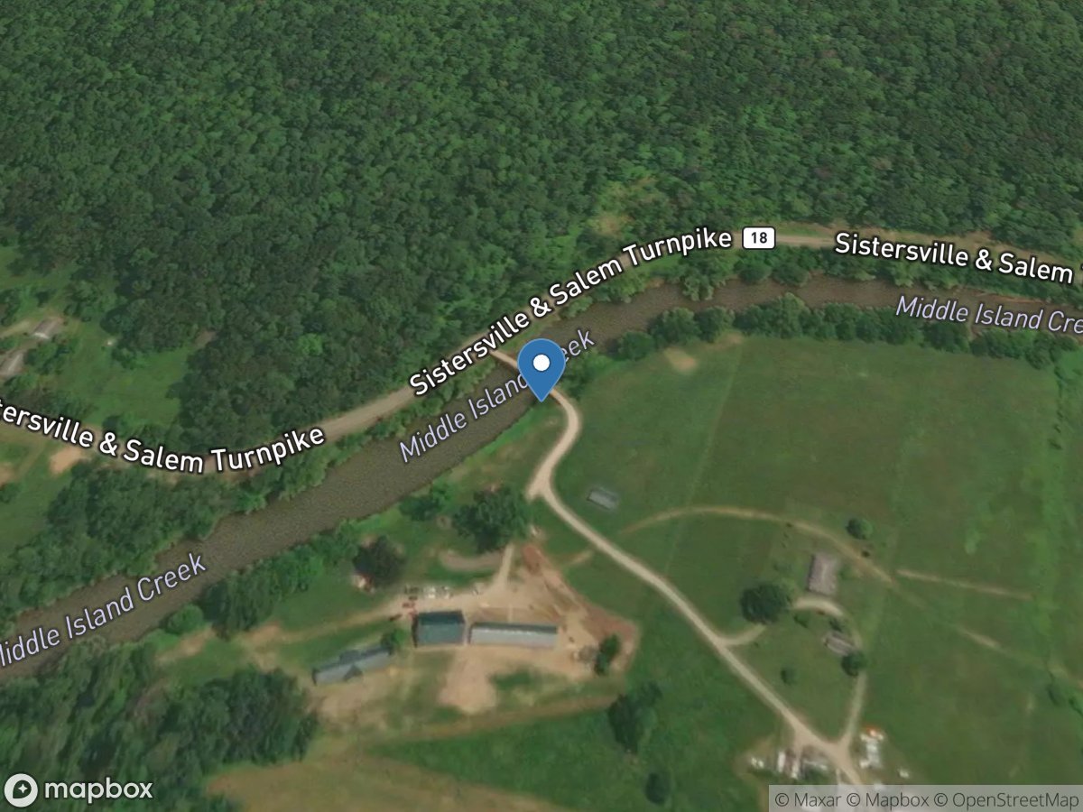 Middle Island Creek at Highway 18 near Middlebourne, WV location