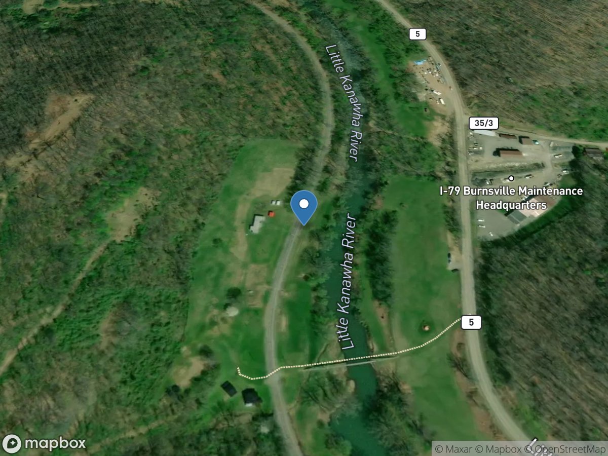 Little Kanawha River at Burnsville, WV location