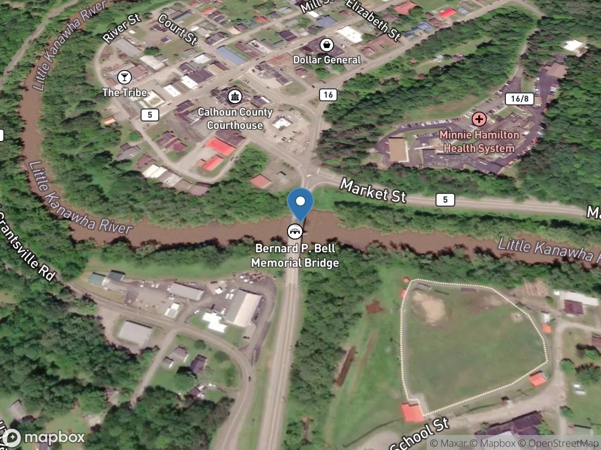 Little Kanawha River at Grantsville, WV location