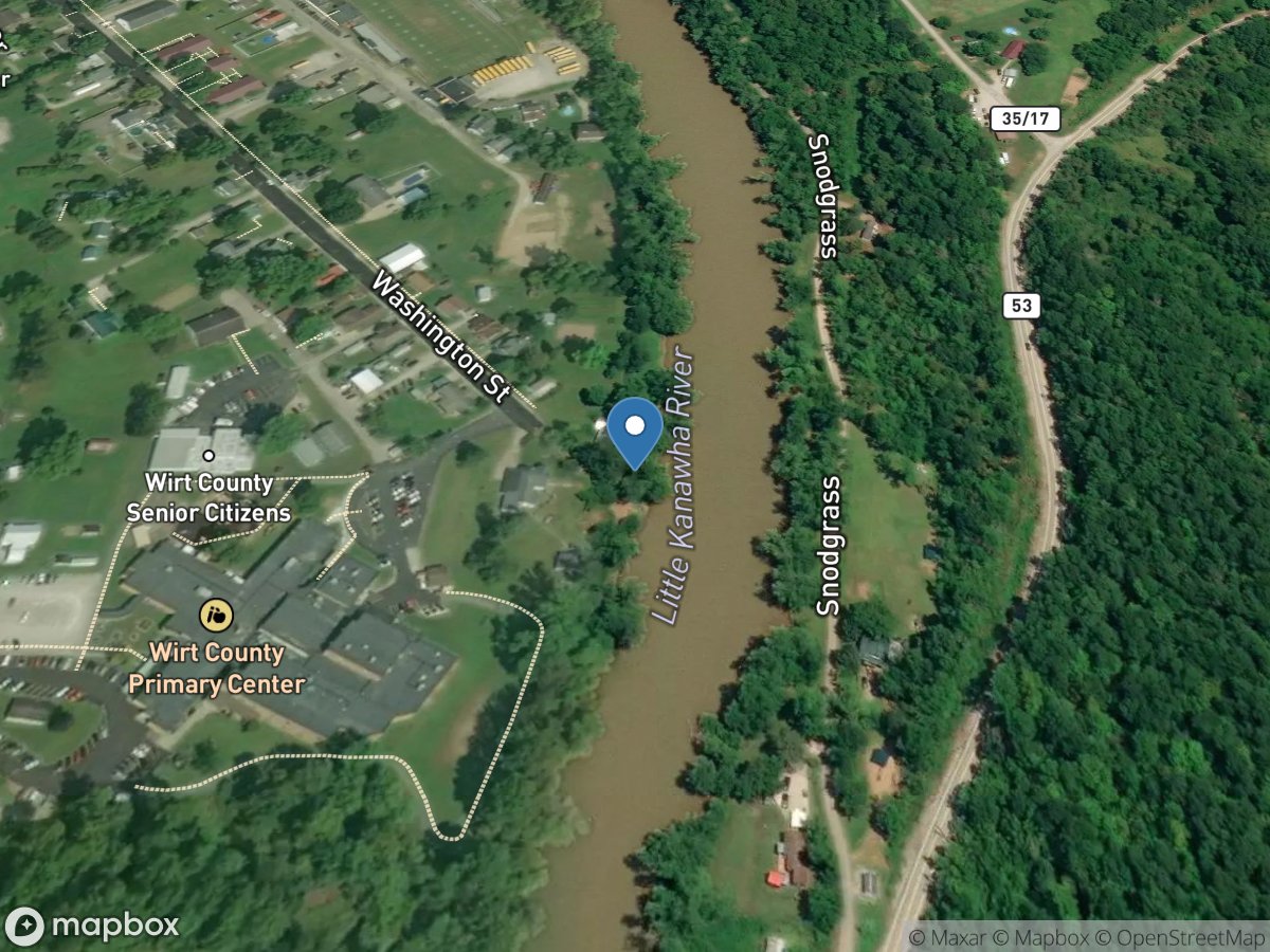 Little Kanawha River at Palestine, WV location