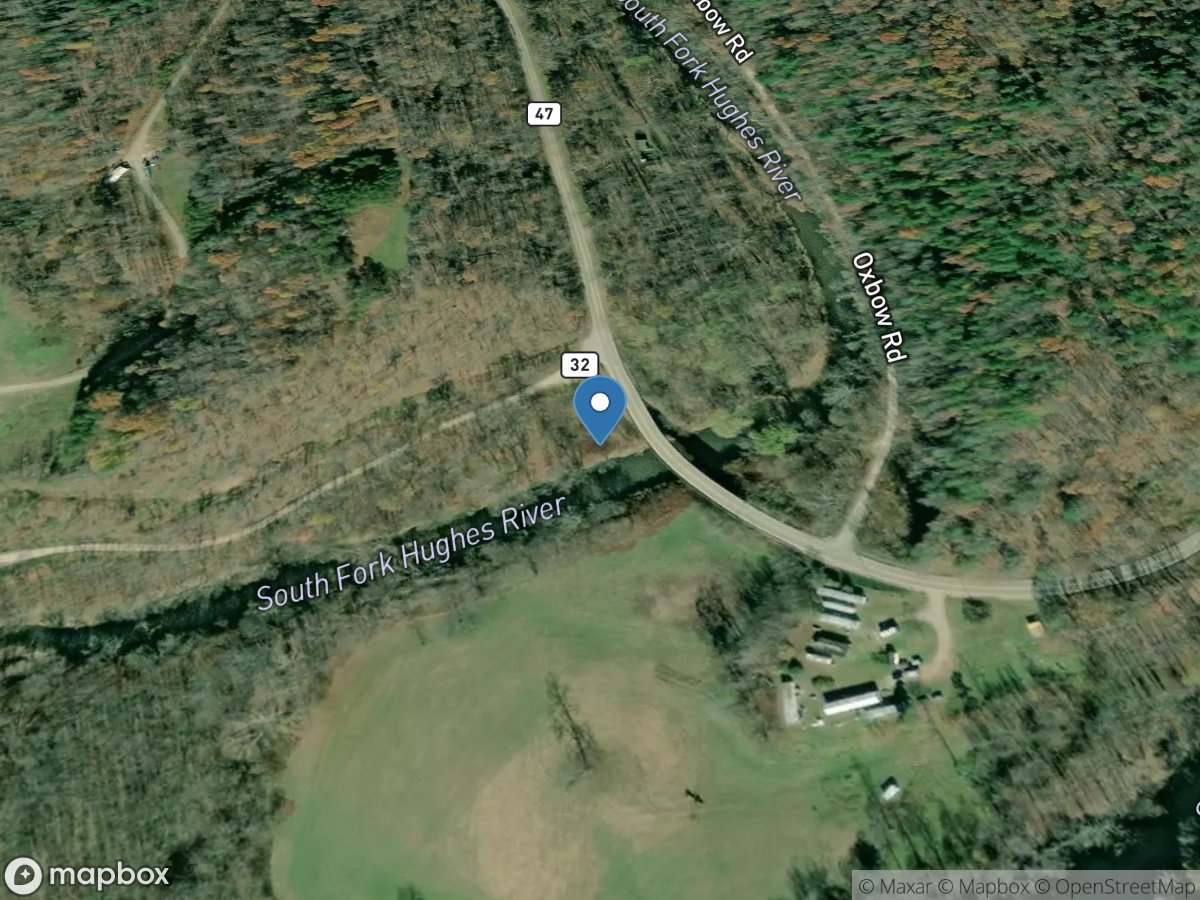 South Fork Hughes River below MacFarlan, WV location