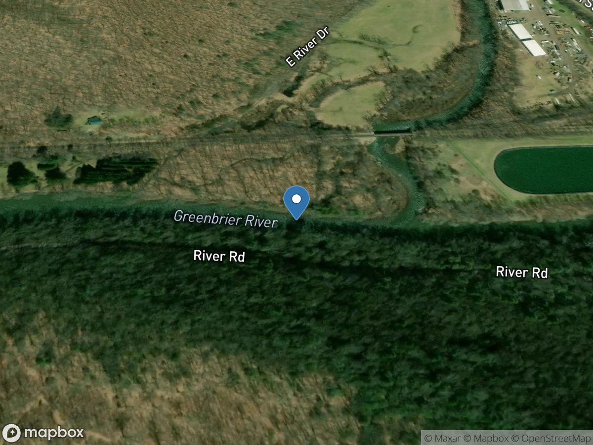 Greenbrier River at Durbin, WV location