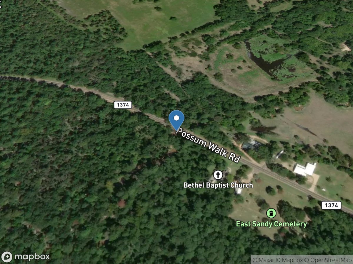 East Sandy Creek at FM 1374 near New Waverly, TX location